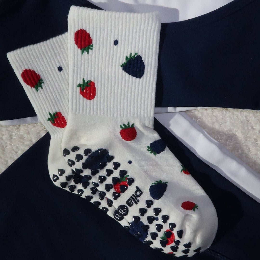 Berries & Cream Grip Socks