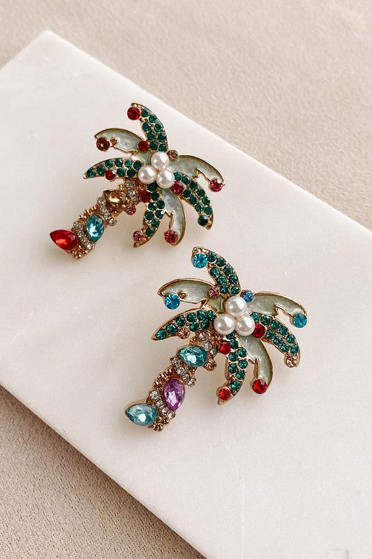 Palm Tree Earrings