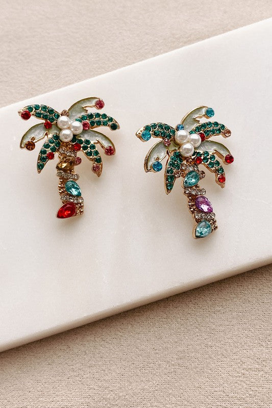 Palm Tree Earrings