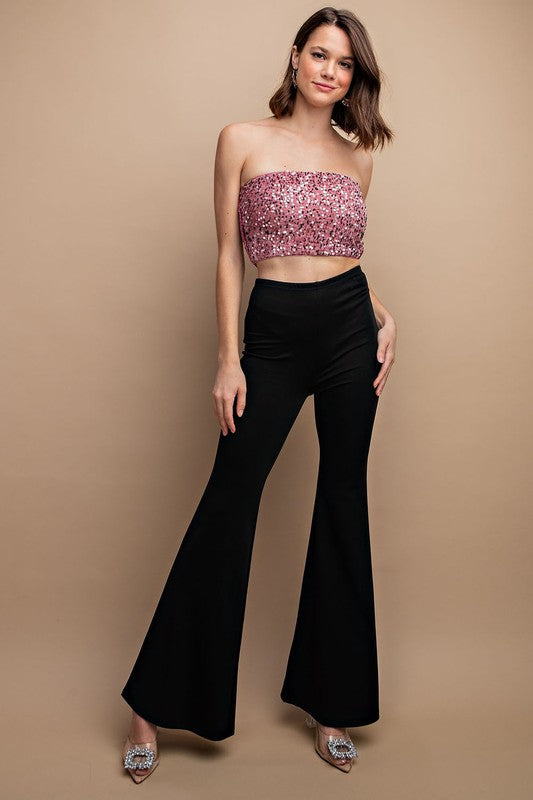Isabella Sequin Crop Top