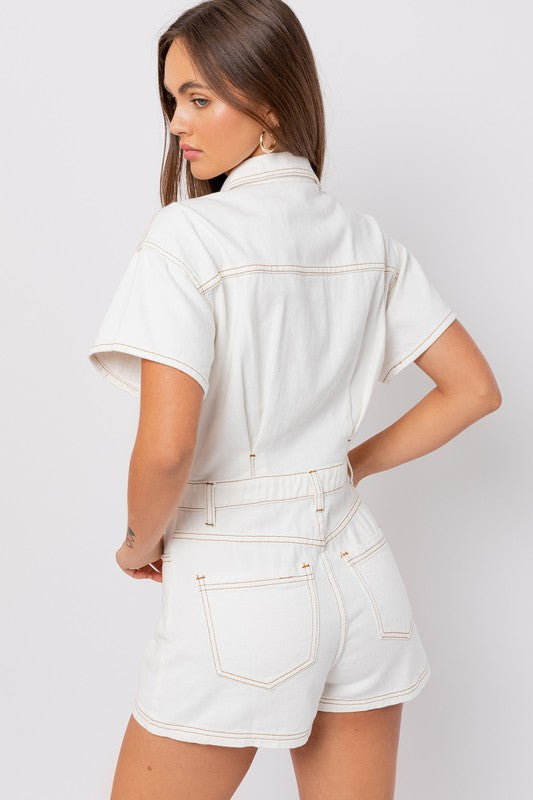 Marley Denim Romper