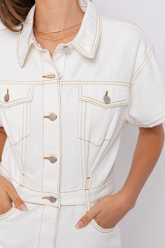Marley Denim Romper