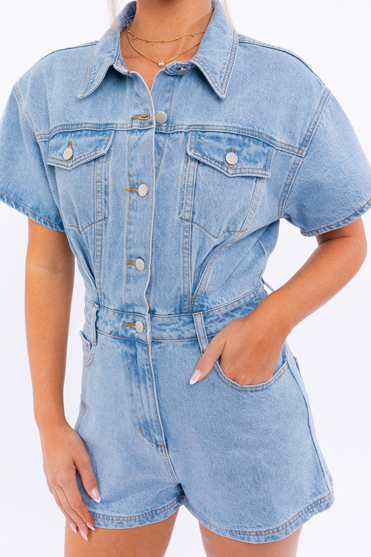 Marley Denim Romper