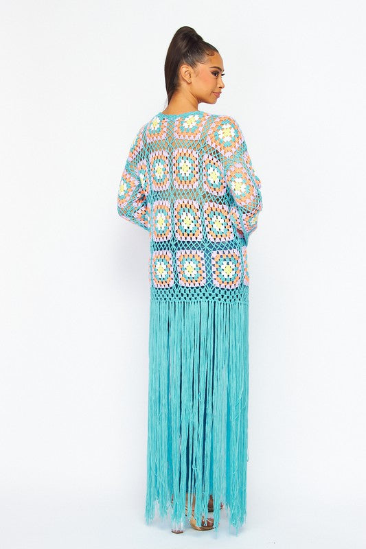 Wall Flower Crochet Cardigan