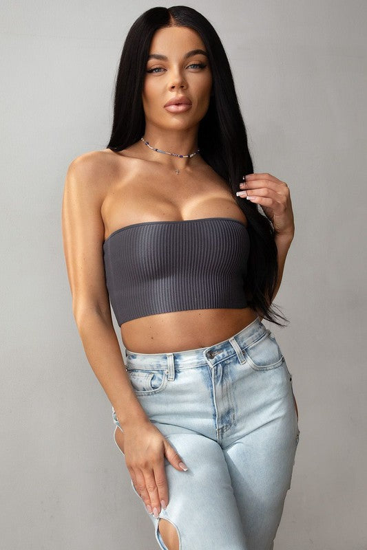 Rib Knit Bandeau