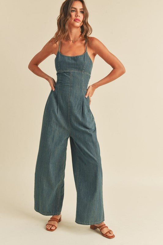 Lainey Denim Jumpsuit