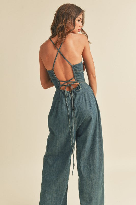 Lainey Denim Jumpsuit