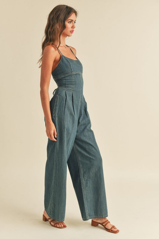Lainey Denim Jumpsuit
