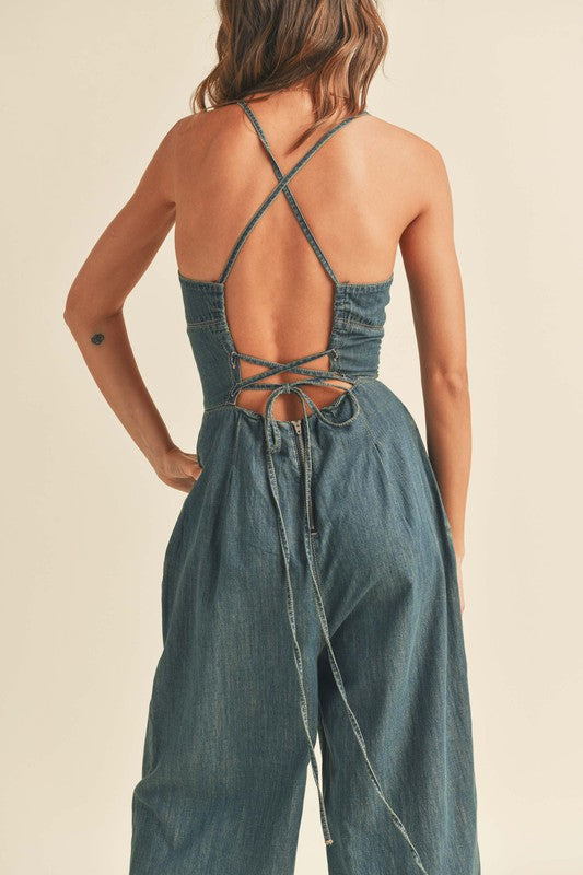 Lainey Denim Jumpsuit