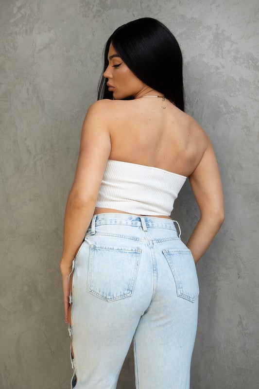 Rib Knit Bandeau