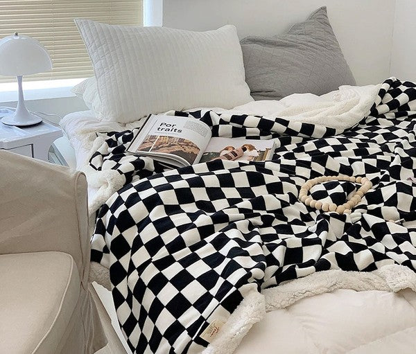 Checkered Throw Blanket