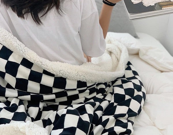 Checkered Throw Blanket