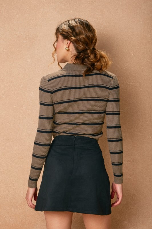 Suede Mini Skirt