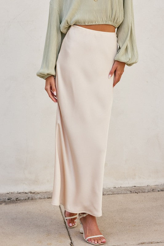 Champagne Maxi  Skirt