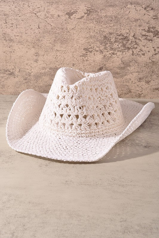 Net Pattern Festival Hat
