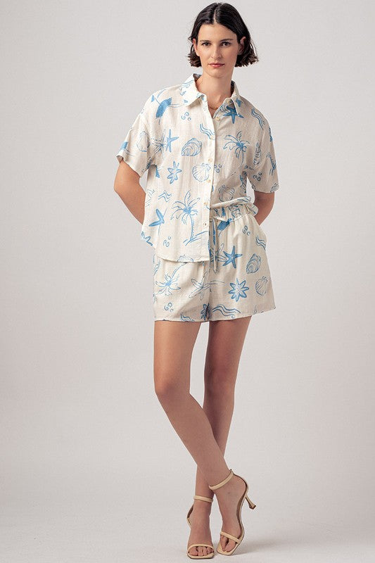 Island Hopping Button Down