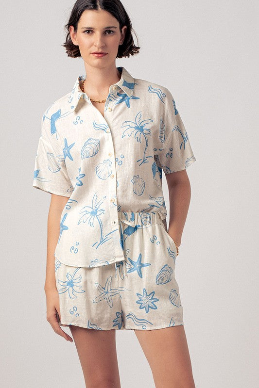 Island Hopping Button Down