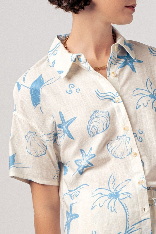 Island Hopping Button Down