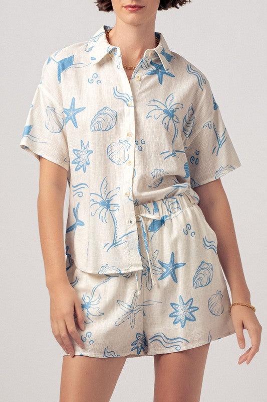 Island Hopping Button Down
