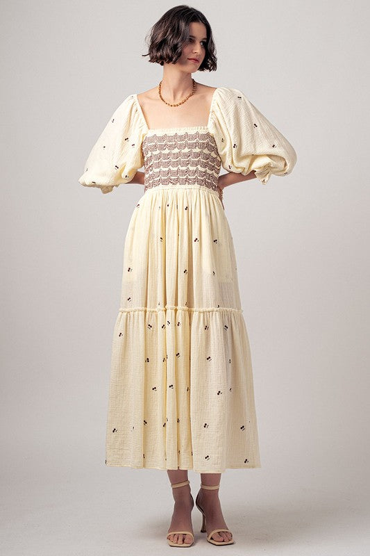 Cherry Midi Dress