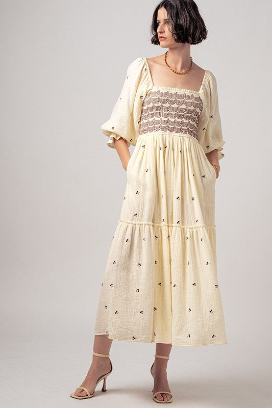 Cherry Midi Dress