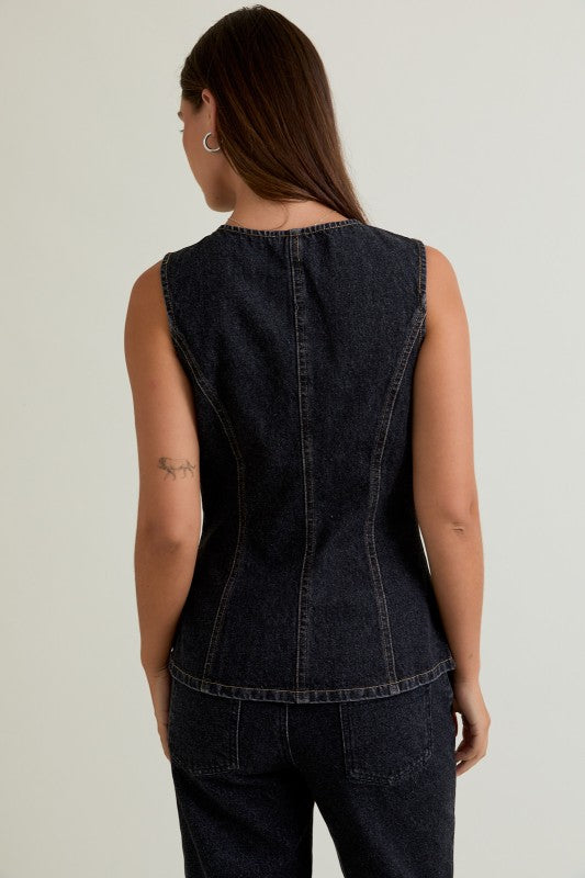 Archer Denim Vest