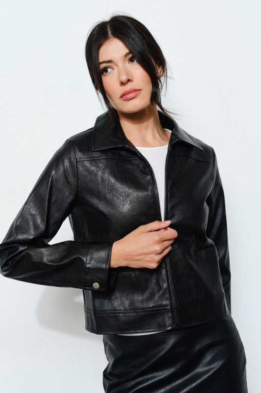 Black Cat Leather Jacket
