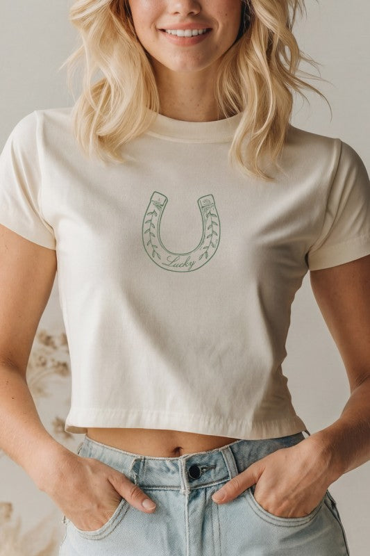 Lucky Horseshoe Baby Tee