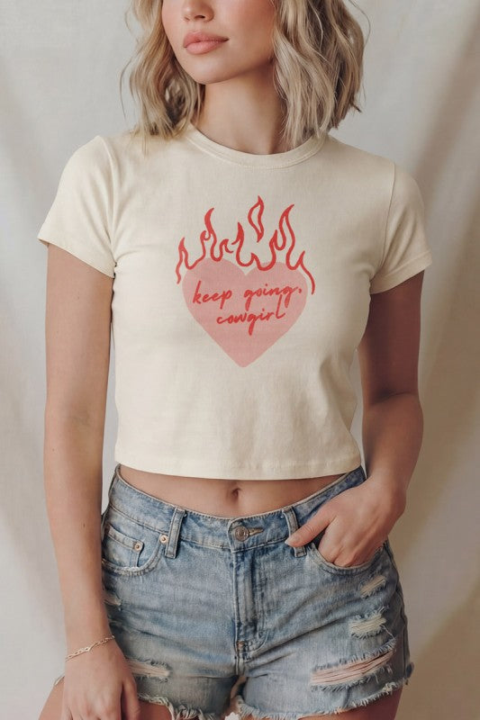 Keep Going Cowgirl Baby Tee
