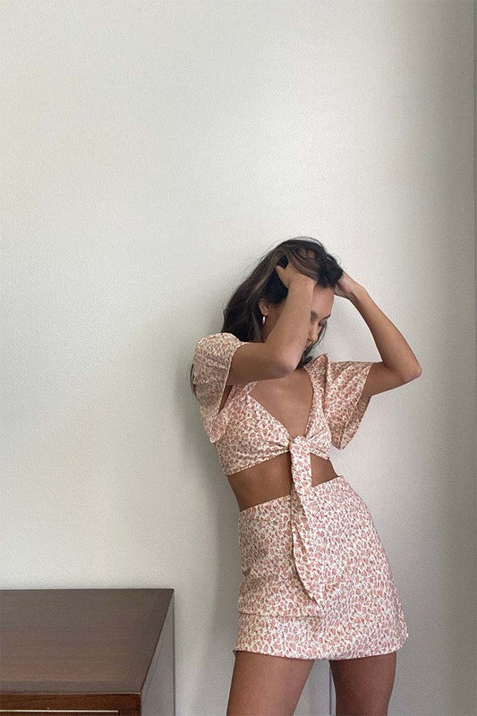 Peach Mini Skirt