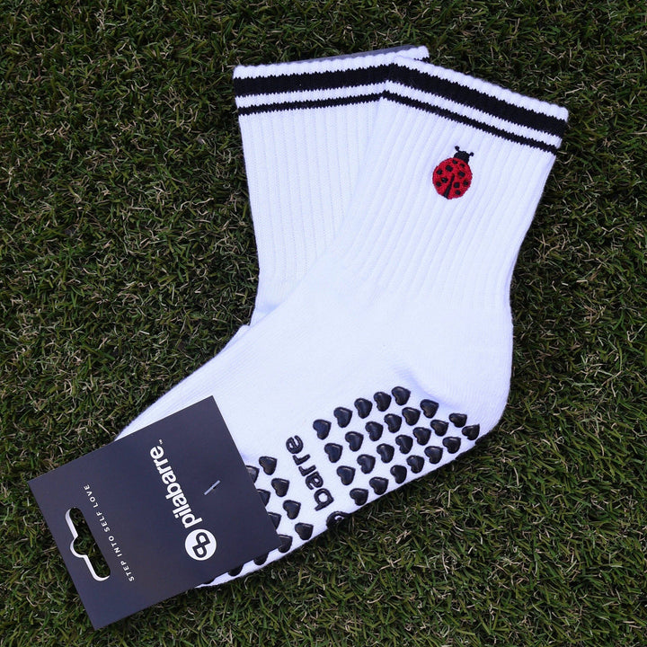 Ladybug Grip Socks