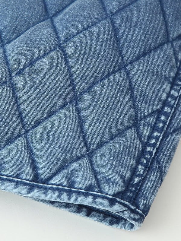 Quilted Denim Jacket
