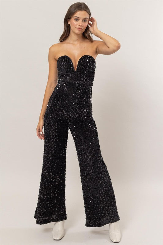 Ayden Sequin Jumpsuit