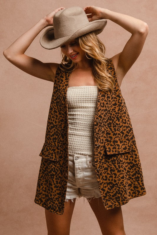 Leopard Vest