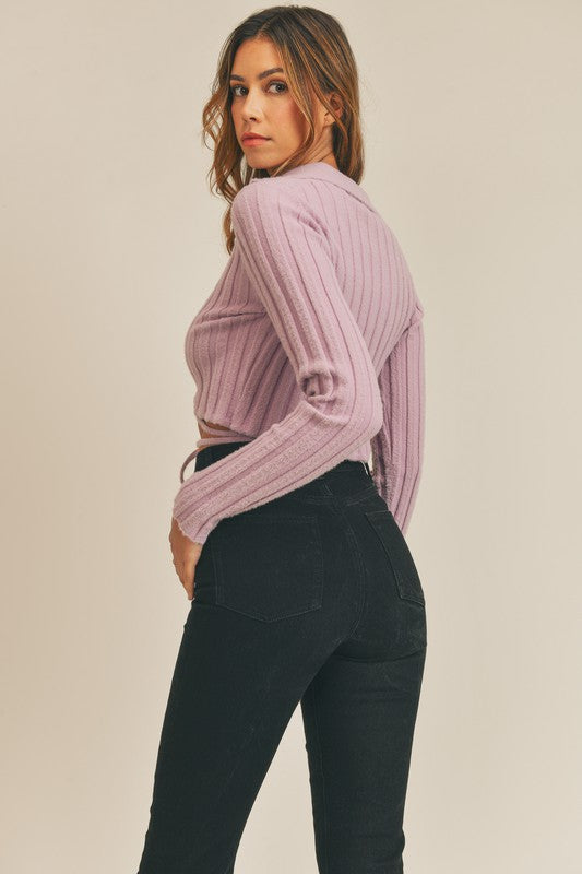 Mindy Long Sleeve Wrap Top