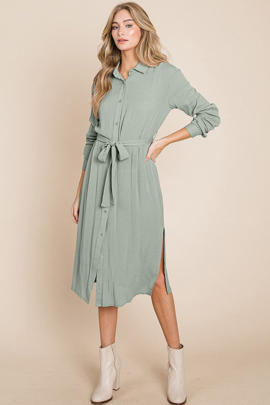 Nikitta Button Down Midi Dress