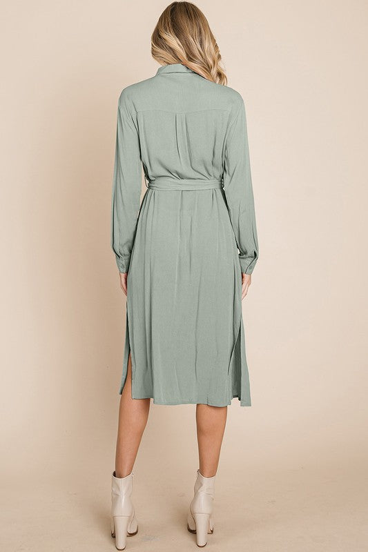 Nikitta Button Down Midi Dress