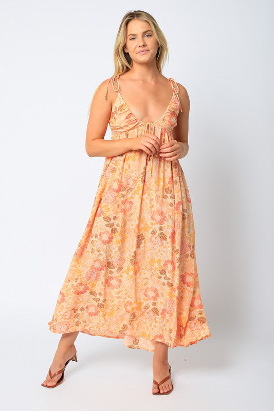 Peach Maxi Dress