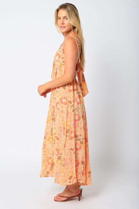 Peach Maxi Dress