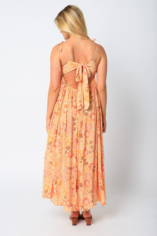 Peach Maxi Dress